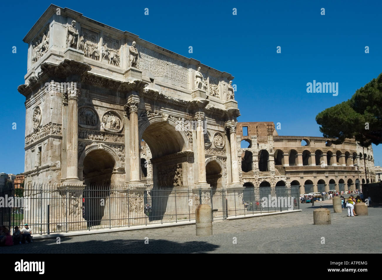 Arco di Costantino Arch of Constantine Rome Italy Stock Photo