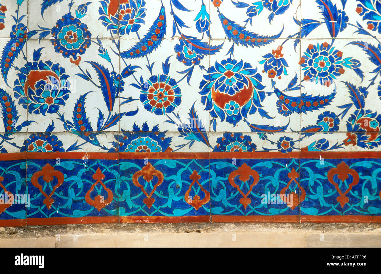 Ornaments on Tiles Stock Photo Alamy