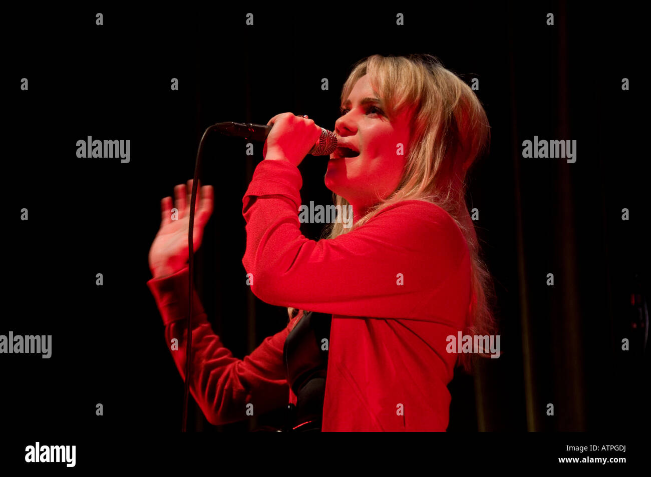 Welsh singer DUFFY performing at concert in Aberystwyth arts centre on ...