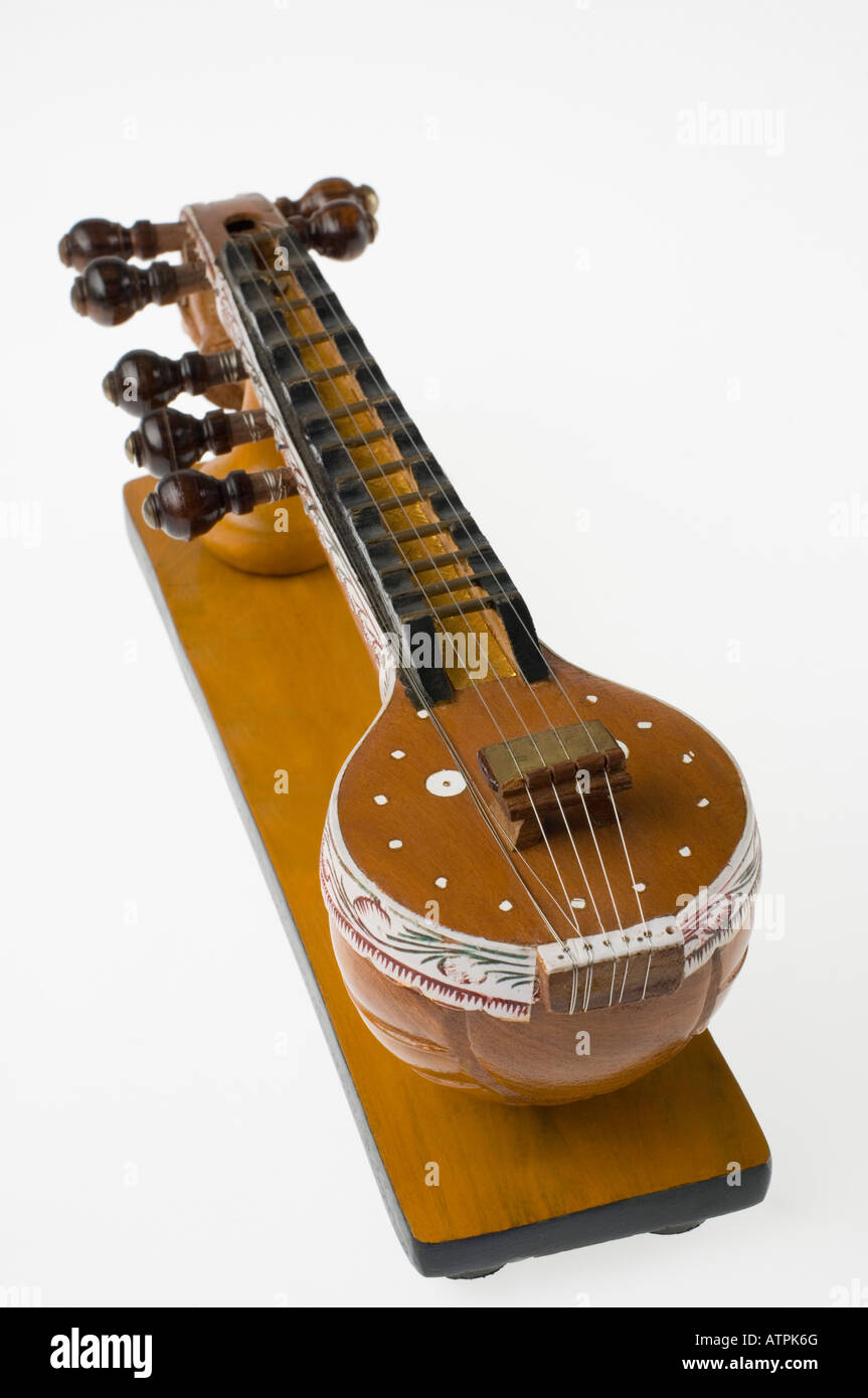 Closeup of a sitar Stock Photo Alamy