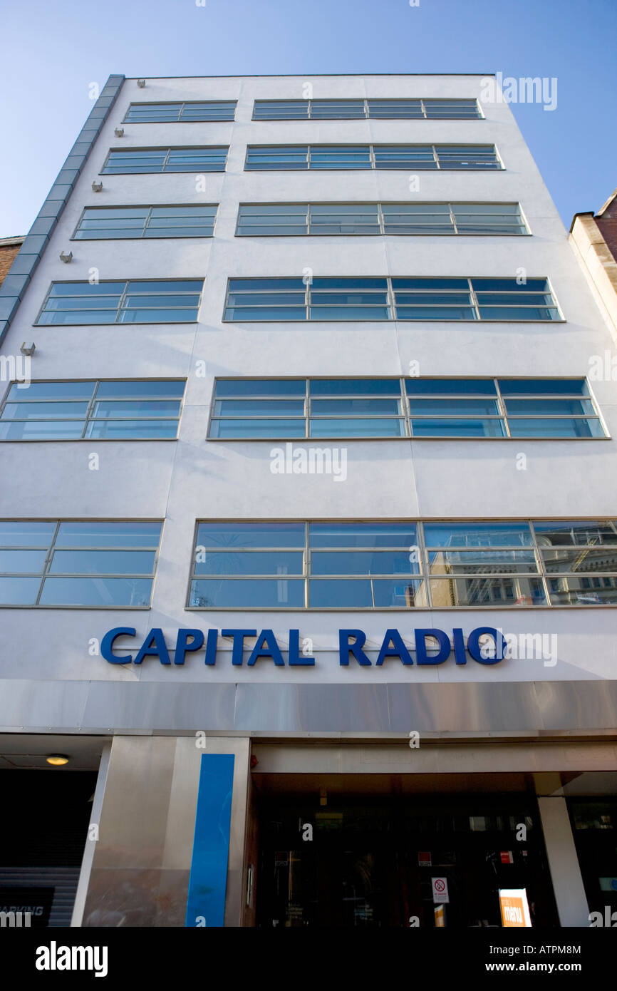 Capital radio 95.8 fm charing cross road london uk Stock Photo - Alamy