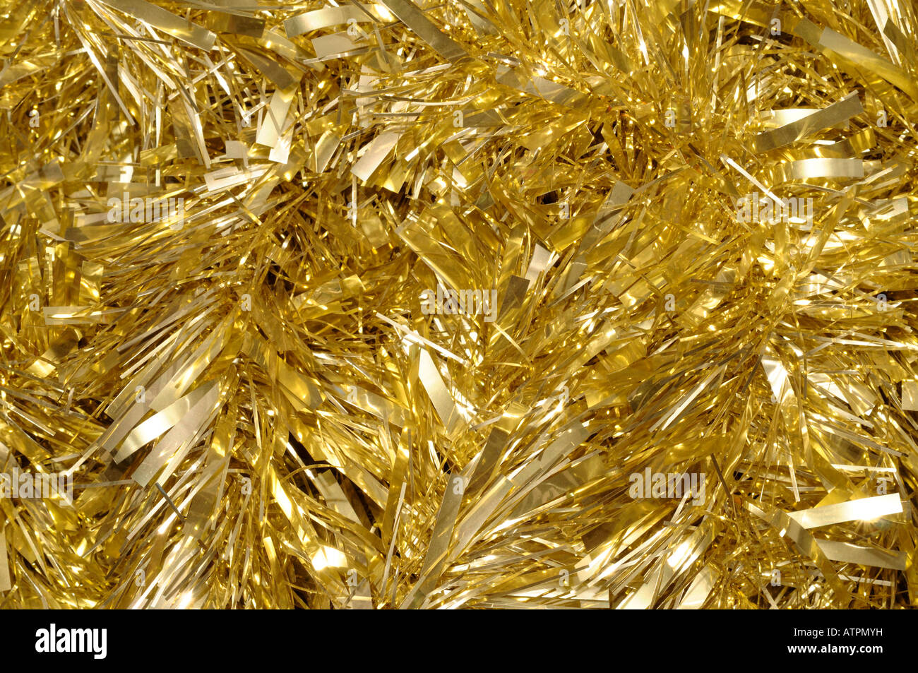 Gold Tinsel Background High Resolution Stock Photography and Images Alamy