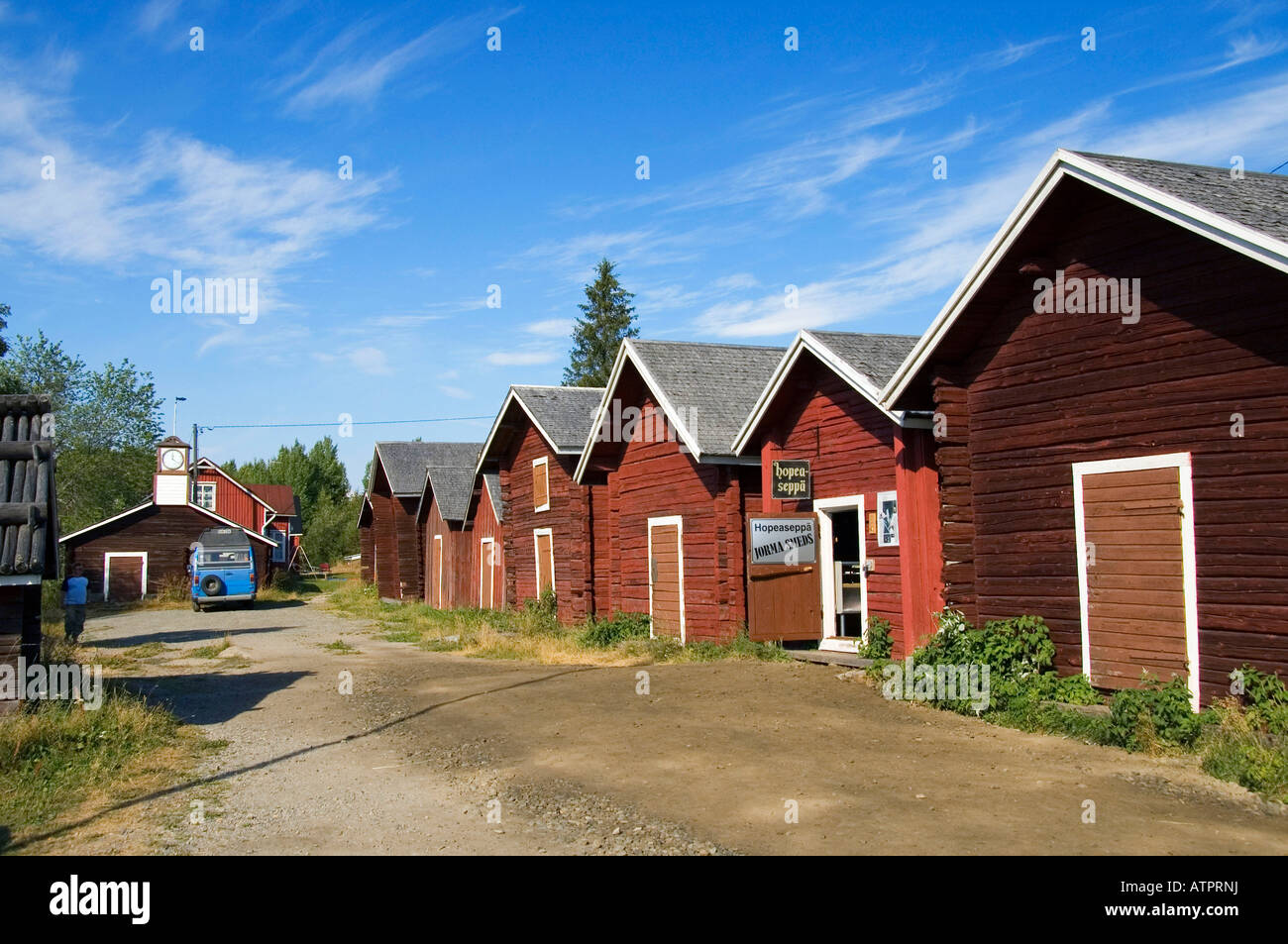 Wooden houses / Kukkola Stock Photo