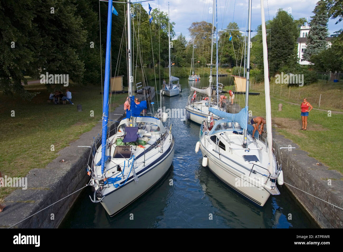 Gota canal / Motala Stock Photo