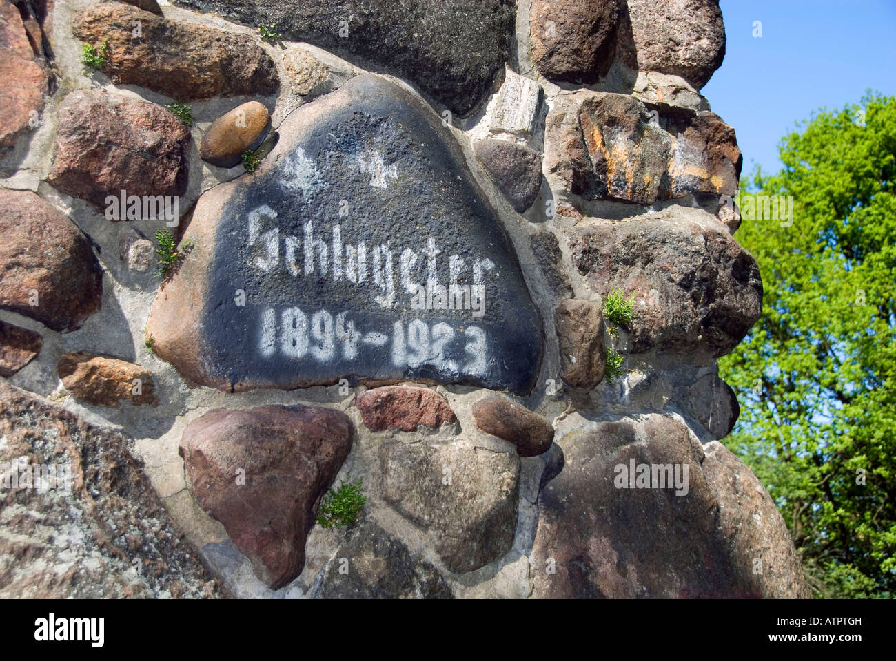 Schlageter monument / Peine Stock Photo