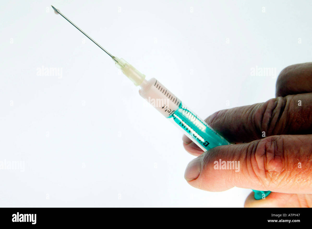 Hypodermic syringe / Spritze Stock Photo