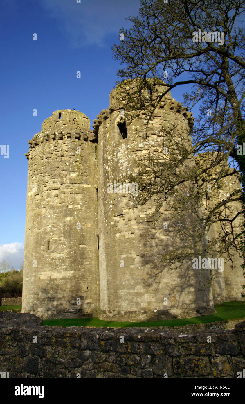 Nunney Castle near Frome Somerset England UK Stock Photo