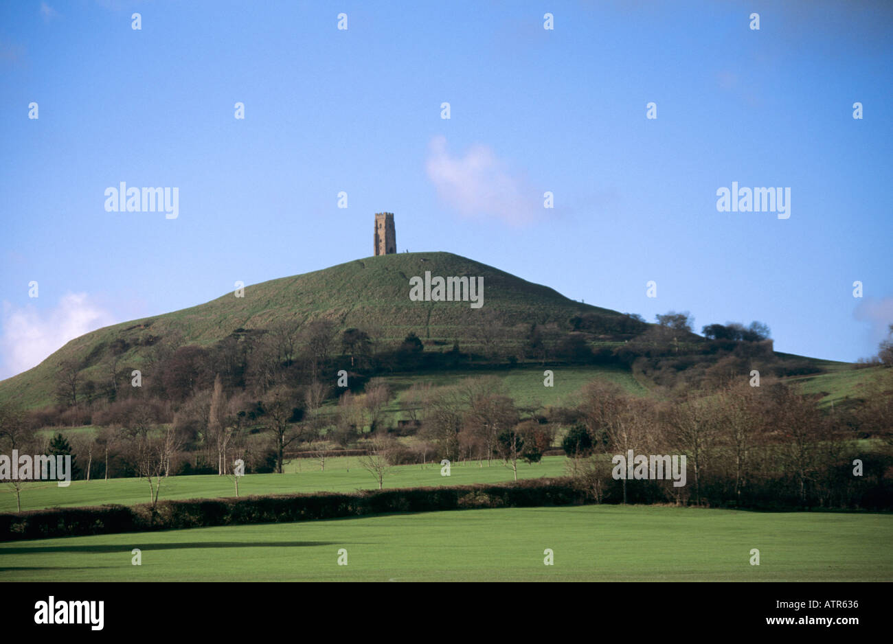 Glastonbury Tor in Glastonbury Somerset England UK Stock Photo Alamy
