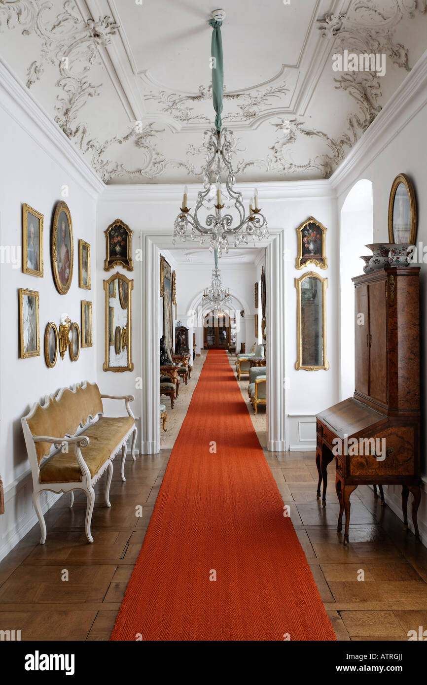 Fulda, Schloß Fasanerie, Korridor Stock Photo Alamy
