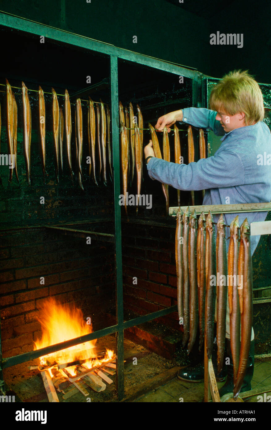 Smoked fish / Steinhude Stock Photo