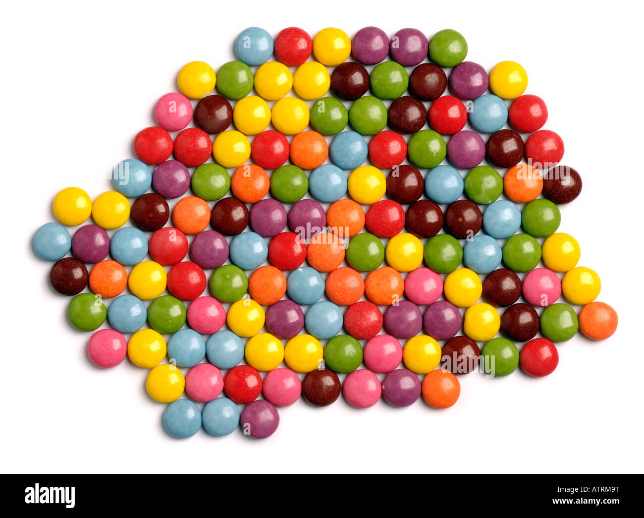 Multi coloured sweets Stock Photo