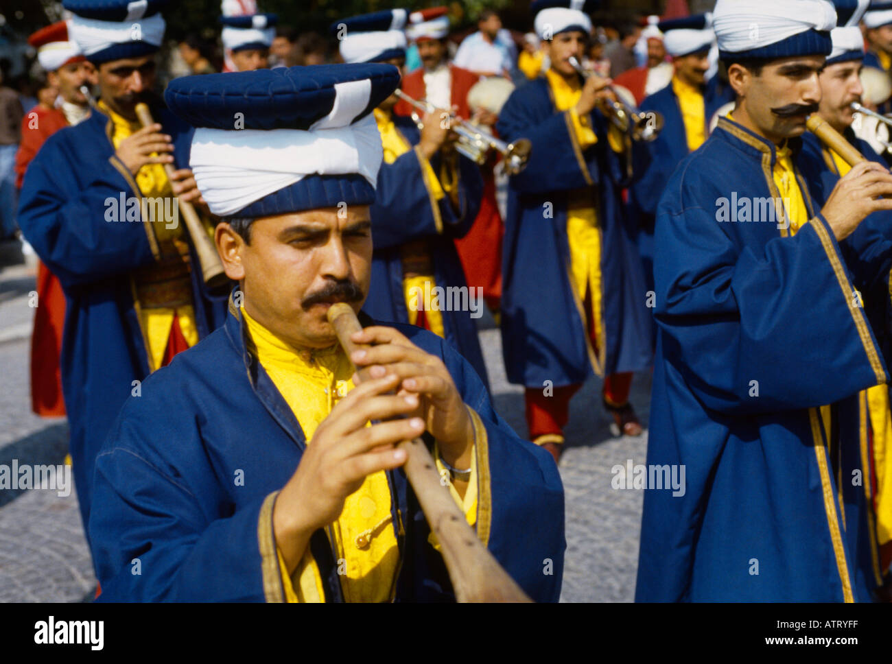 Istanbul Turkey Janissaries Band Stock Photo