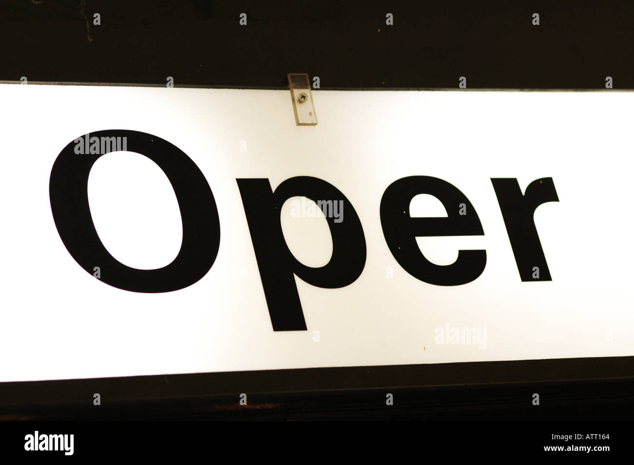 Sign, Opera Stock Photo