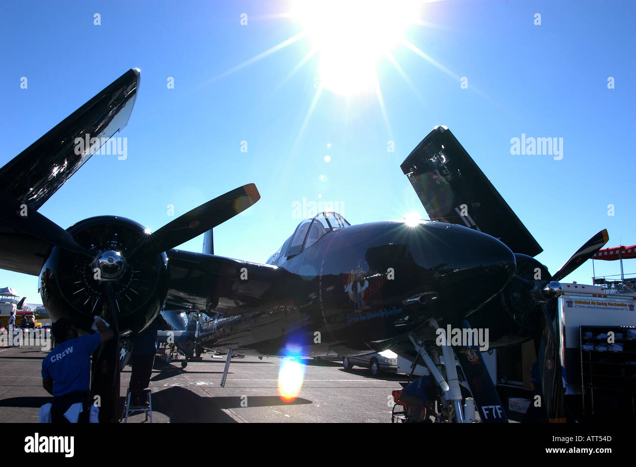 Airplane at Reno Air Races Reno Nevada USA Stock Photo - Alamy