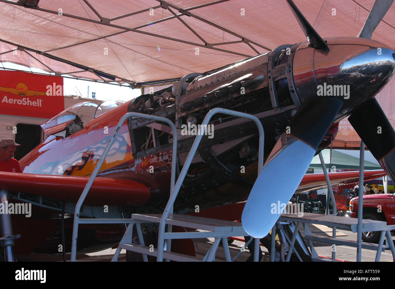 Airplane at Reno Air Races Reno Nevada USA Stock Photo - Alamy