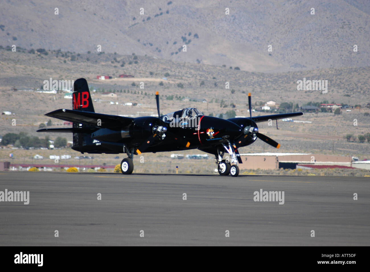 Airplane at Reno Air Races Reno Nevada USA Stock Photo - Alamy