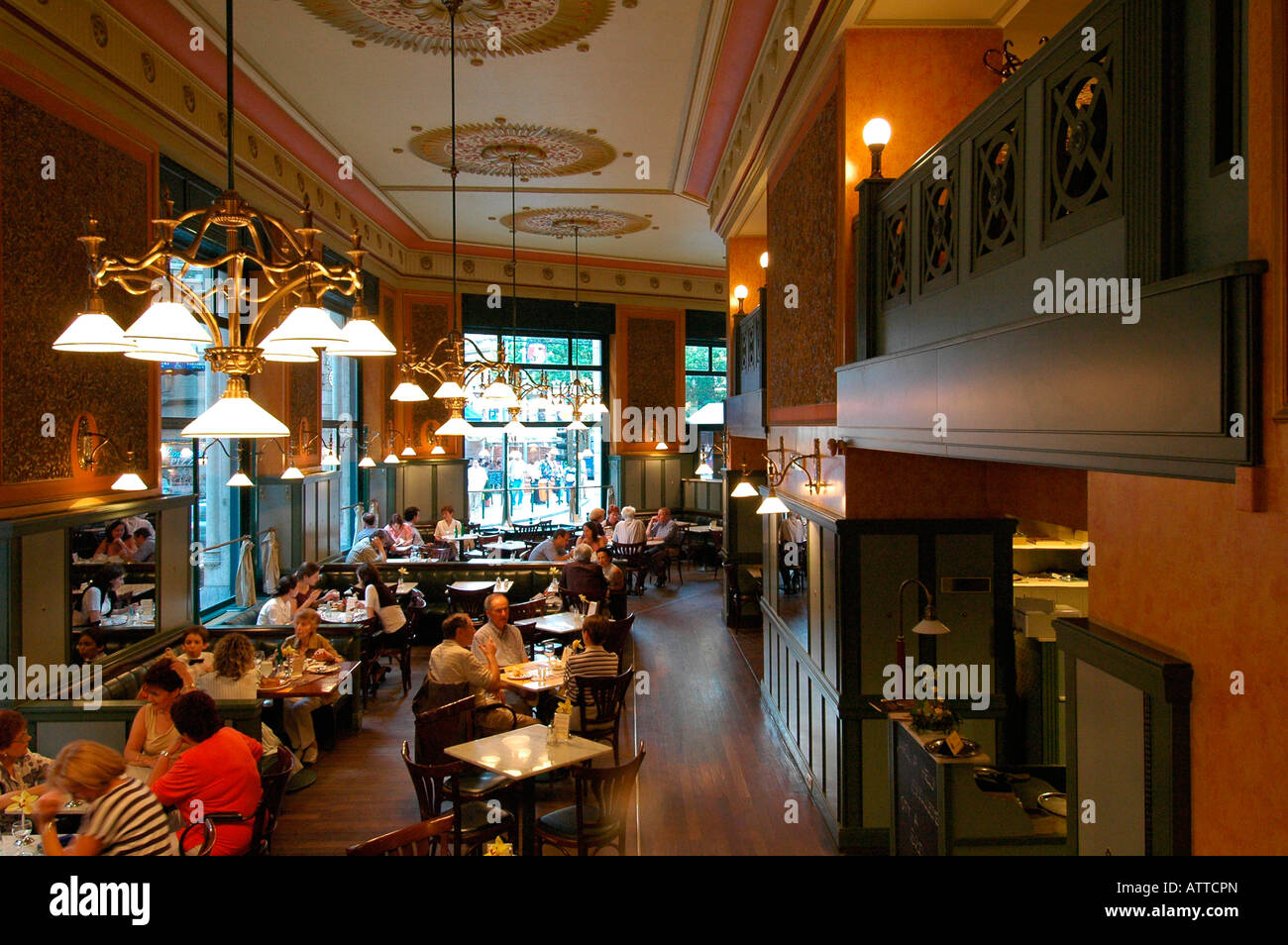 Central Kavehaz coffee shop restaurant in Ferenciek tere Budapest Hungary Stock Photo Alamy