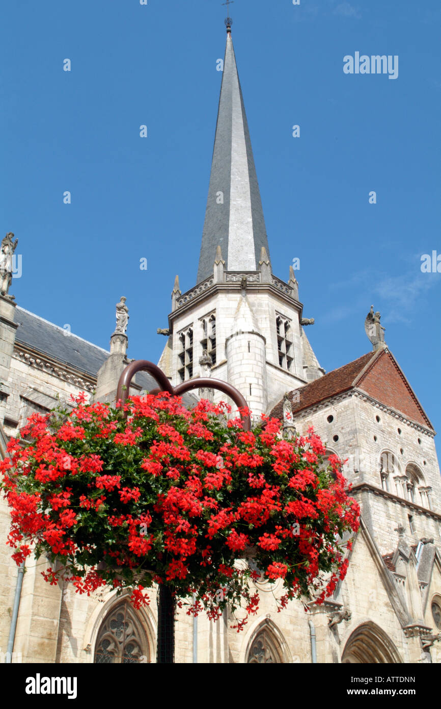 16th century Church of Notre Dame in Auxonne Cote d Or France Stock Photo