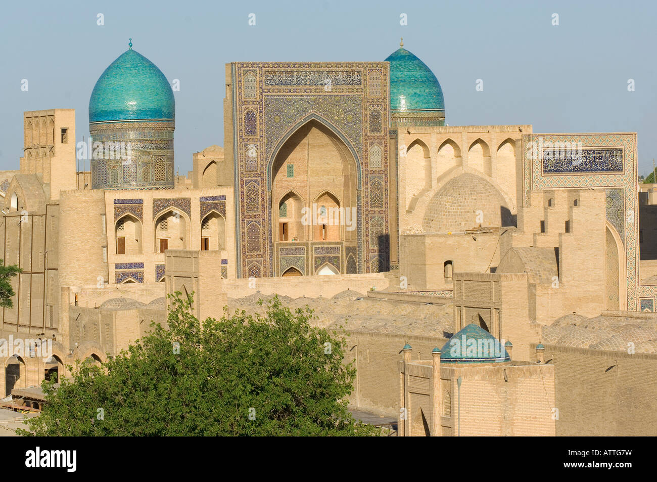 Mir-I-Arab Madrassa, Bukhara Uzbekistan Stock Photo