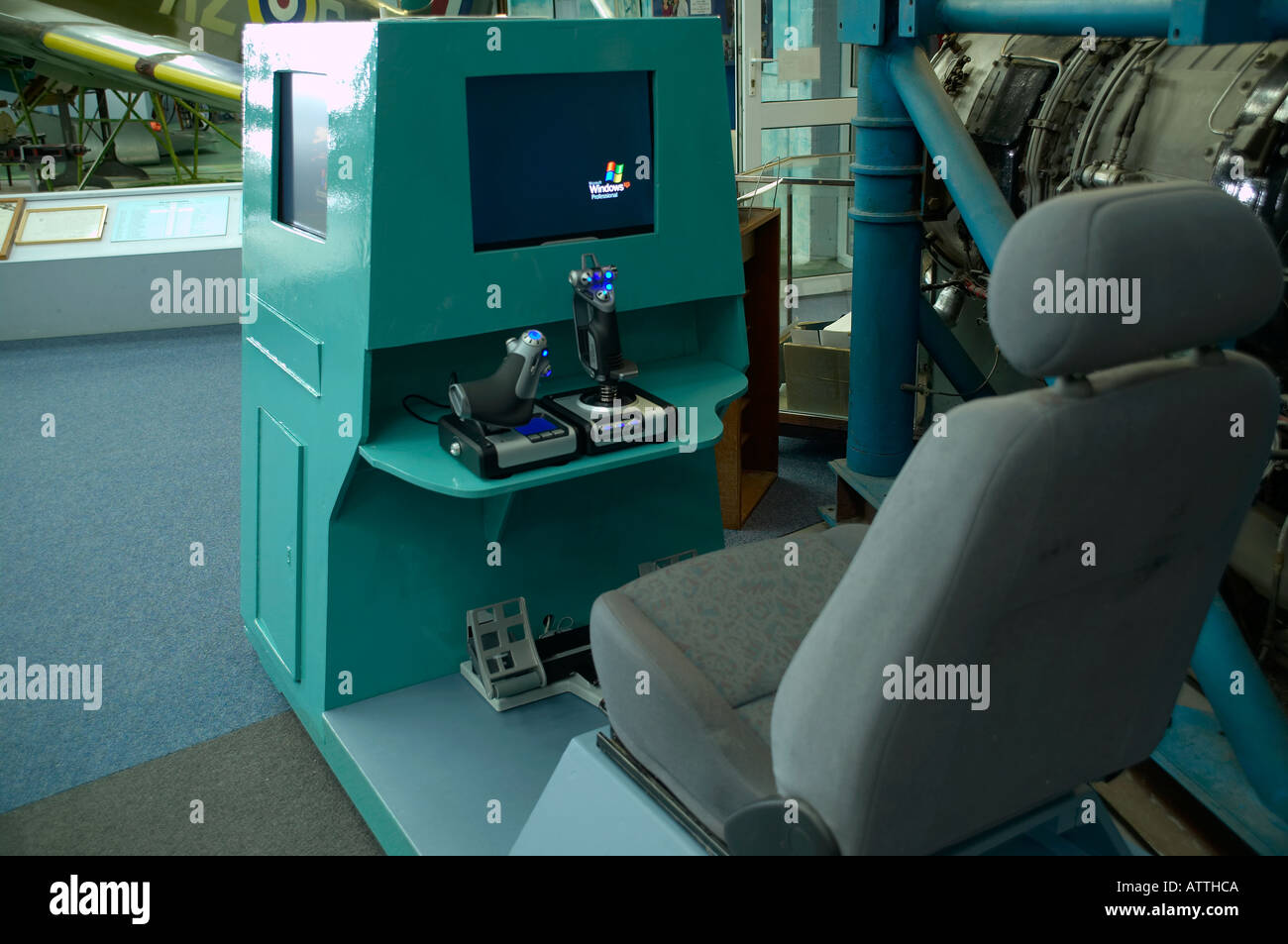 Microsoft Flight Simulator Joystick Stock Photo - Alamy