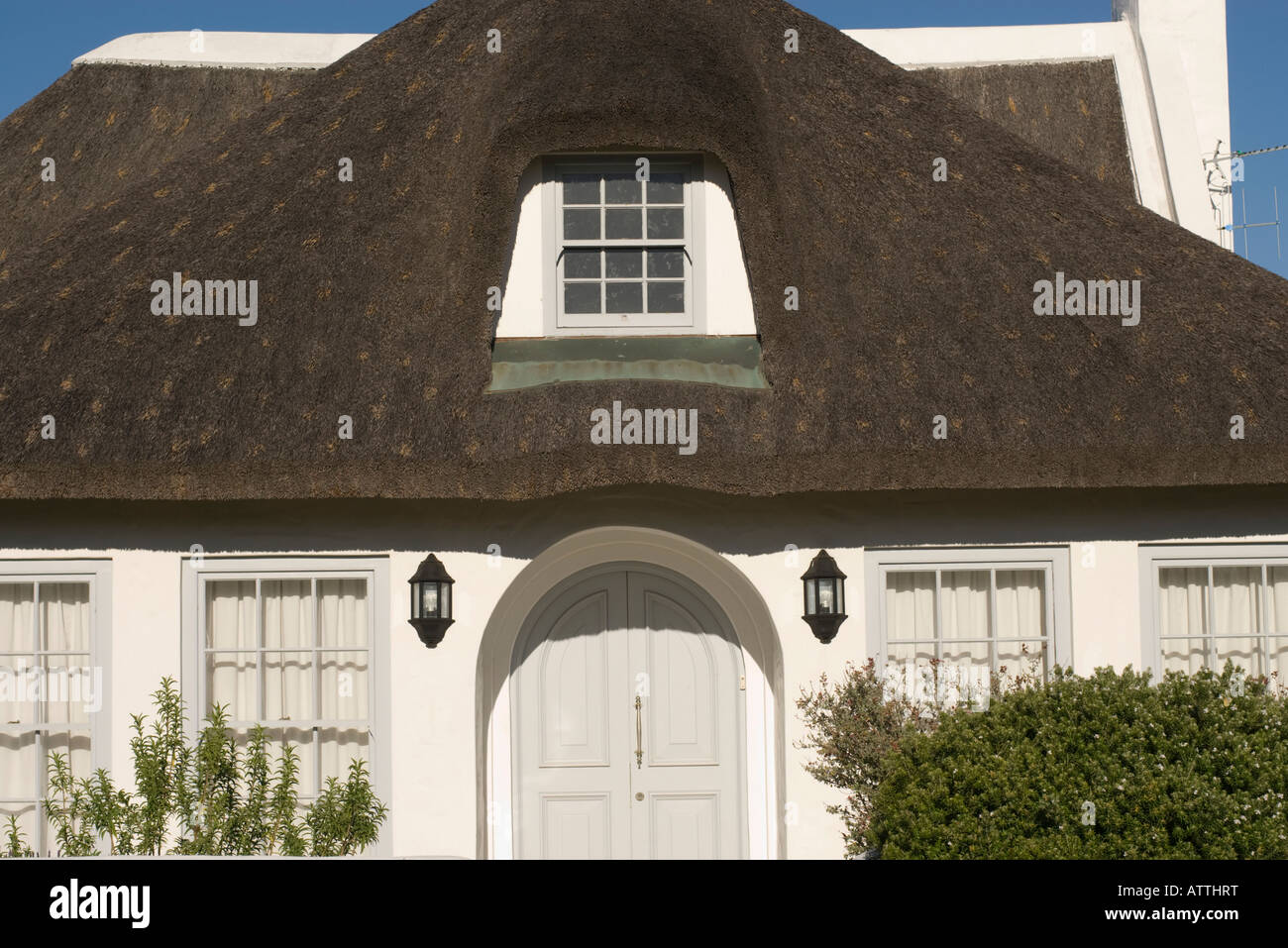 Kommetjie Cape Peninsula South Africa with Dutch style homes Stock