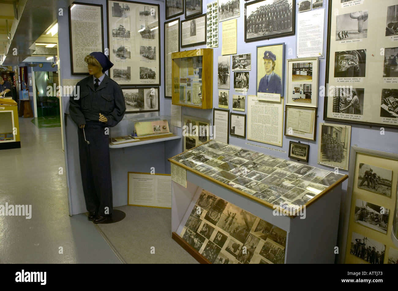 WAAF exhibits at Tangmere Military Aviation Museum at Tangmere West Sussex England Stock Photo