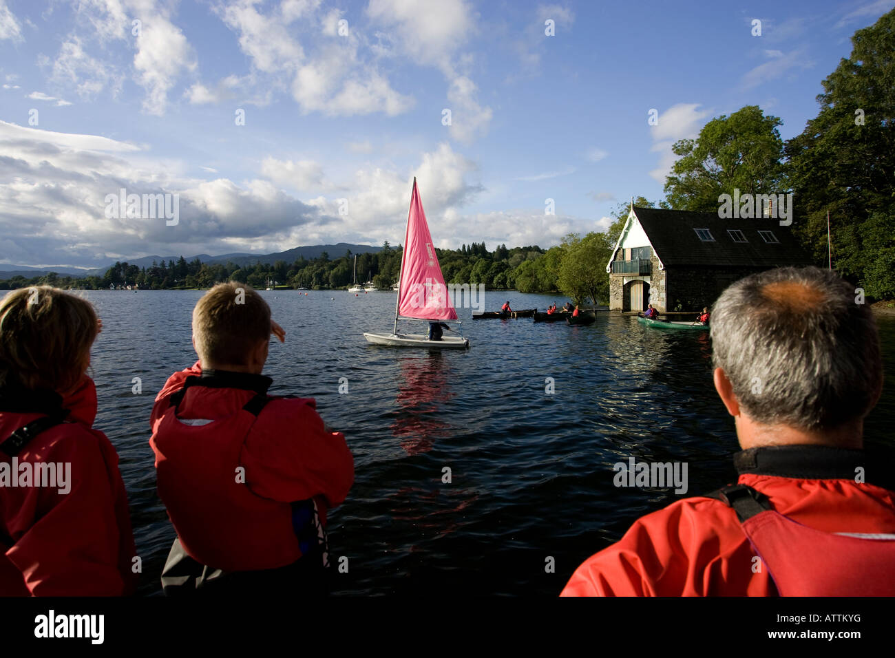 Adult Sail Training lesson on Lake Windermere Miller Ground England