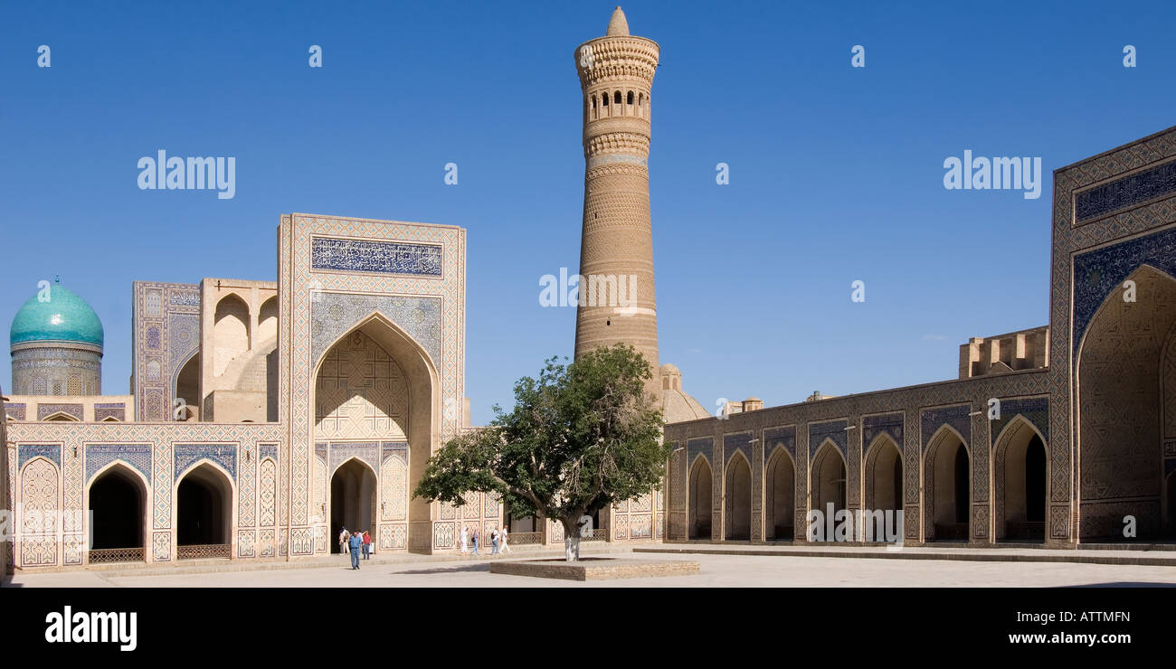 Kalyan Mosque and minaret Bukhara Uzbekistan Stock Photo