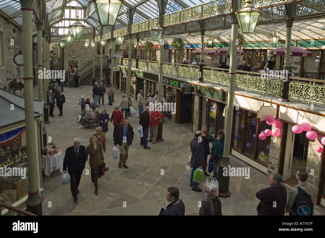 Craven Court indoor shopping arcade Skipton North Yorkshire UK Stock