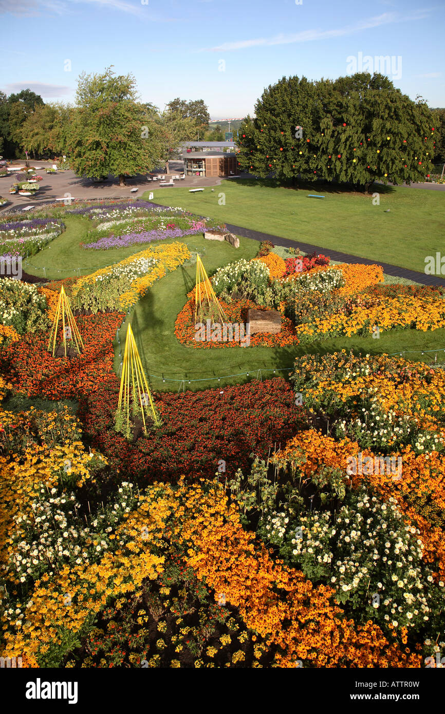 Erfurt, EGAPark, Großes Blumenbeet Stock Photo Alamy