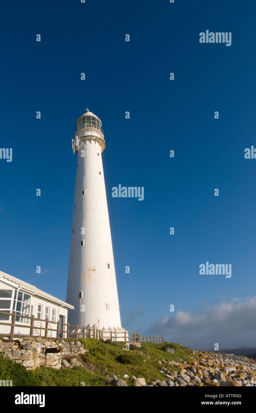 Slangkop Lighthouse in Kommetjie Cape Peninsula near Cape Town Stock Photo