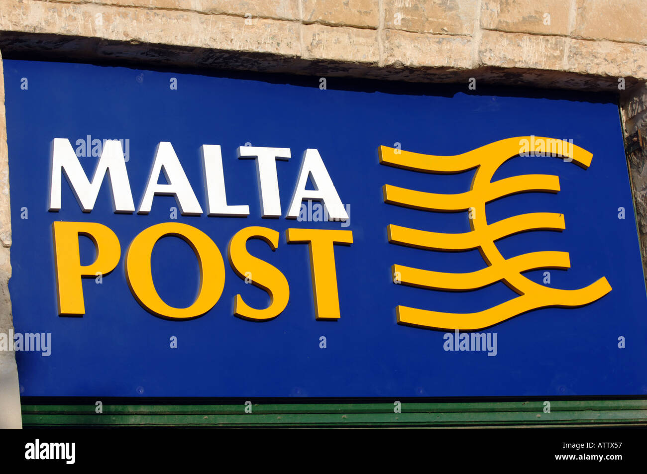 Malta Post sign The Island of Malta Stock Photo Alamy