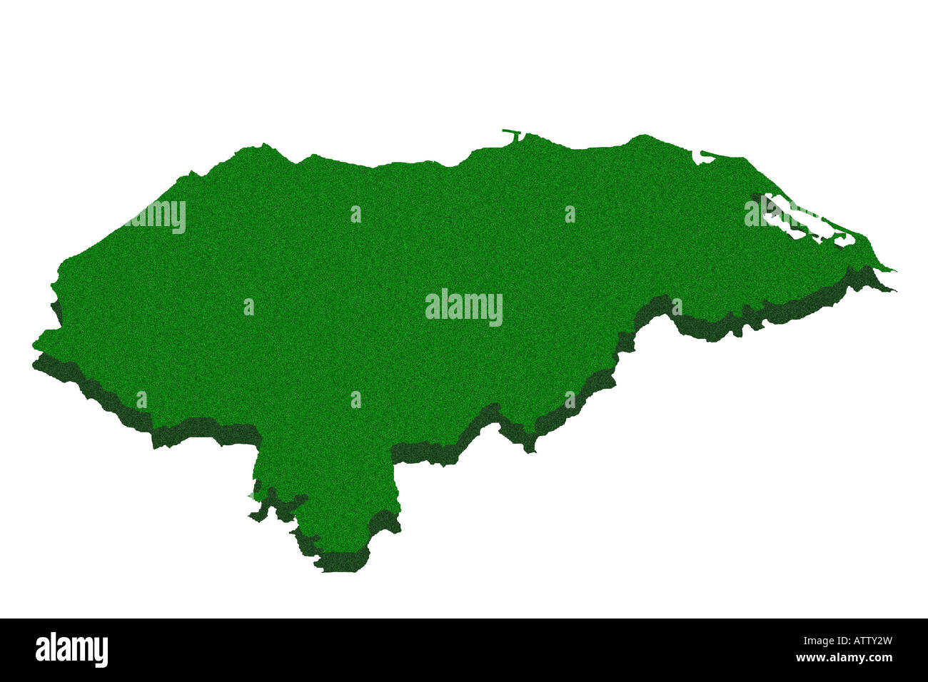 Outline map of Honduras Stock Photo - Alamy
