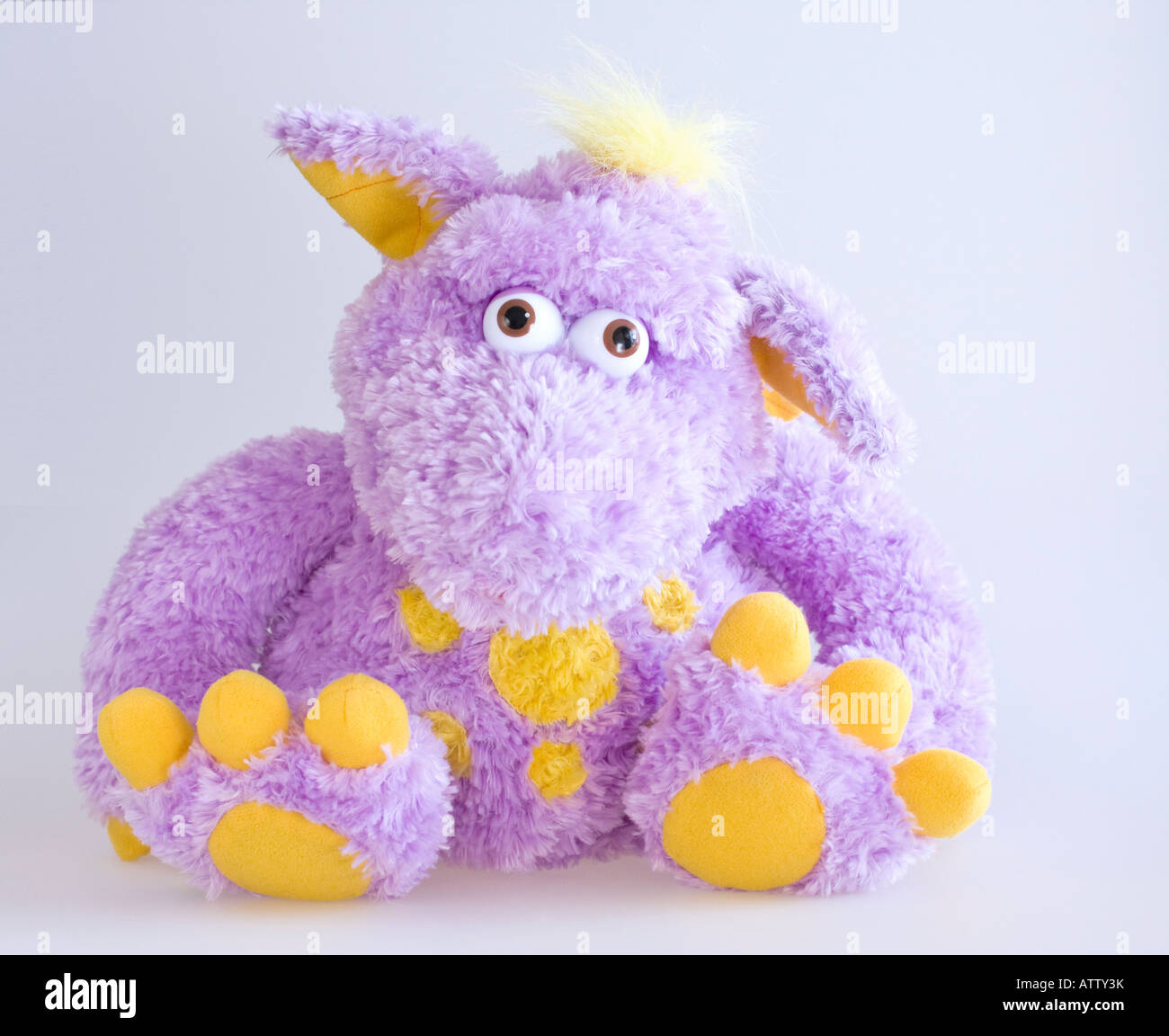 A small dragon puppet named Tamba from the BBC childrens progamme Tikkabilla Stock Photo