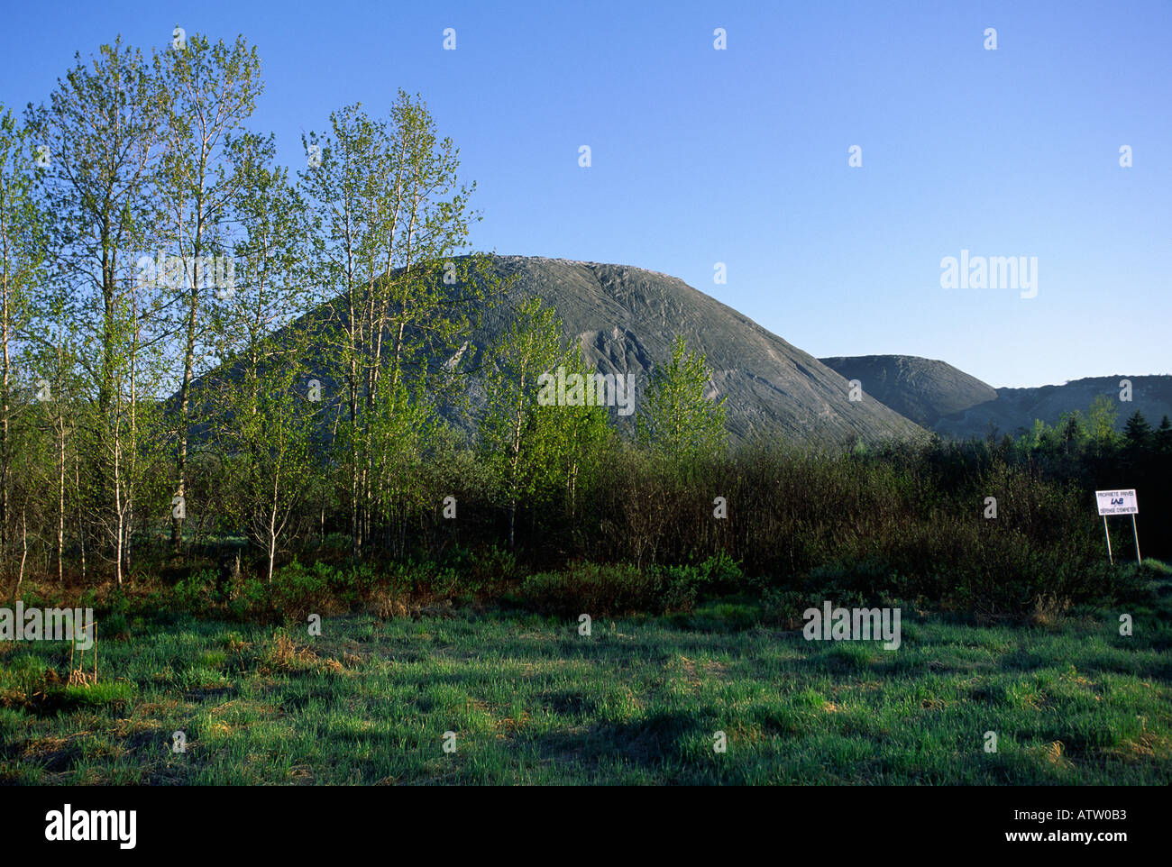 Mine tailings, Thetford Mines, Quebec Stock Photo Alamy