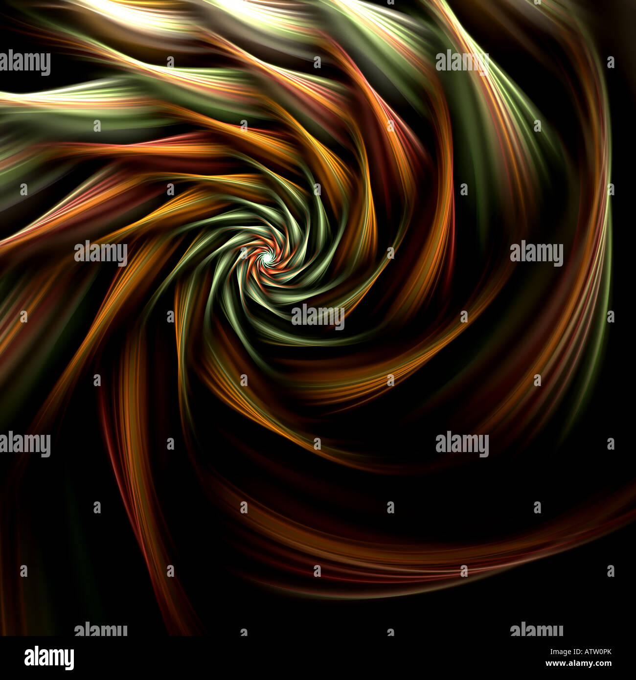 Abstract fractal image resembling a spiral flower Stock Photo