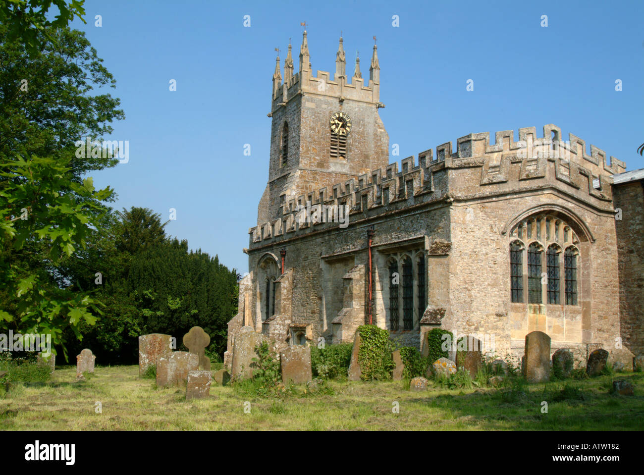 St James the Apostle Church Somerton Oxfordshire England Stock Photo