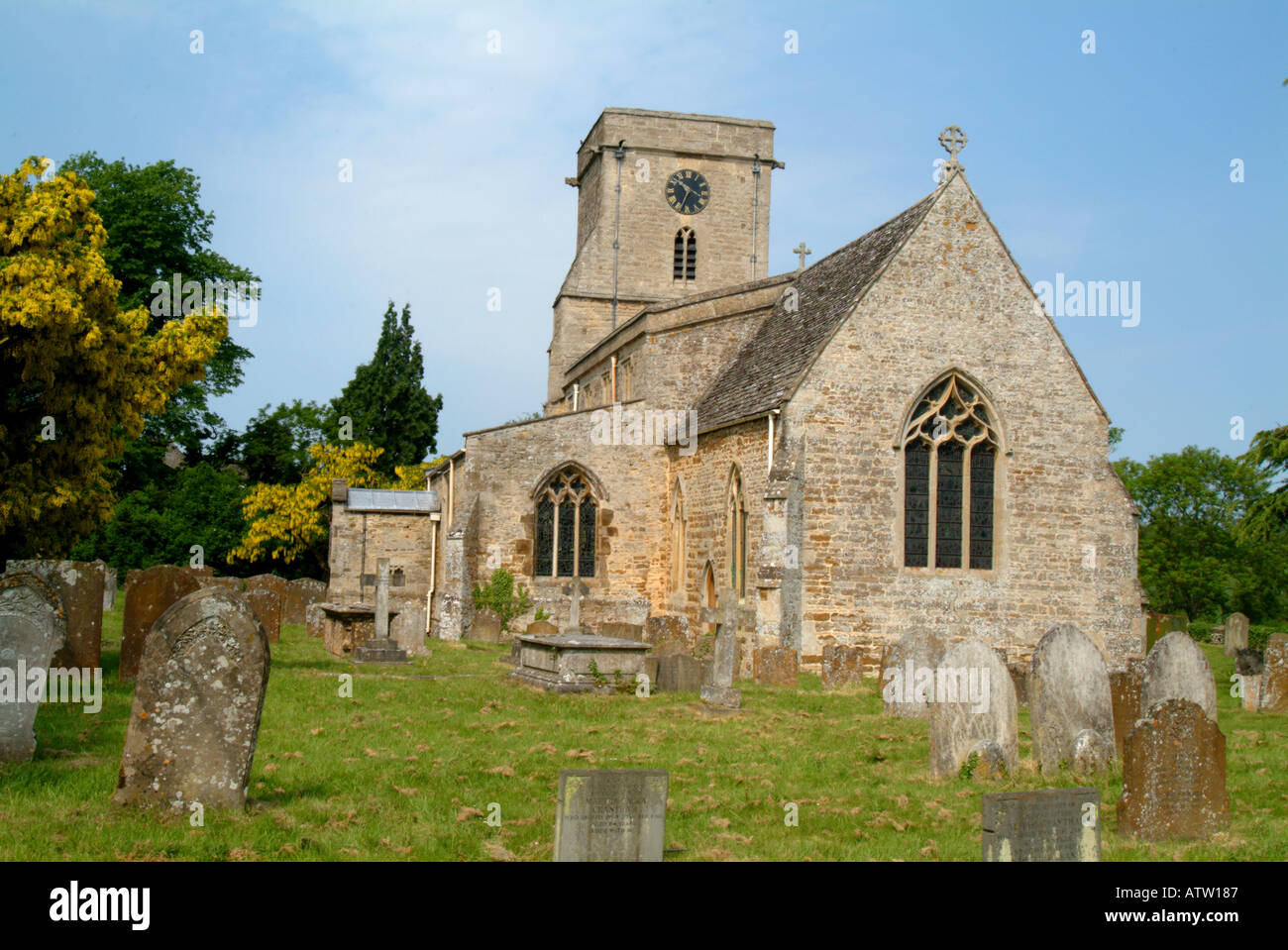 St Mary s Church Lower Heyford Oxfordshire England Stock Photo