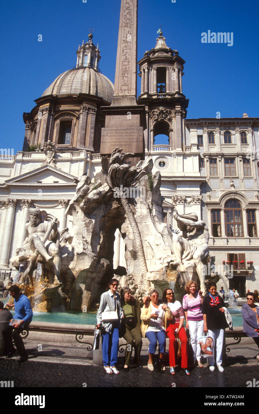 Napolean Square Rome rome navona square Stock Photo - Alamy
