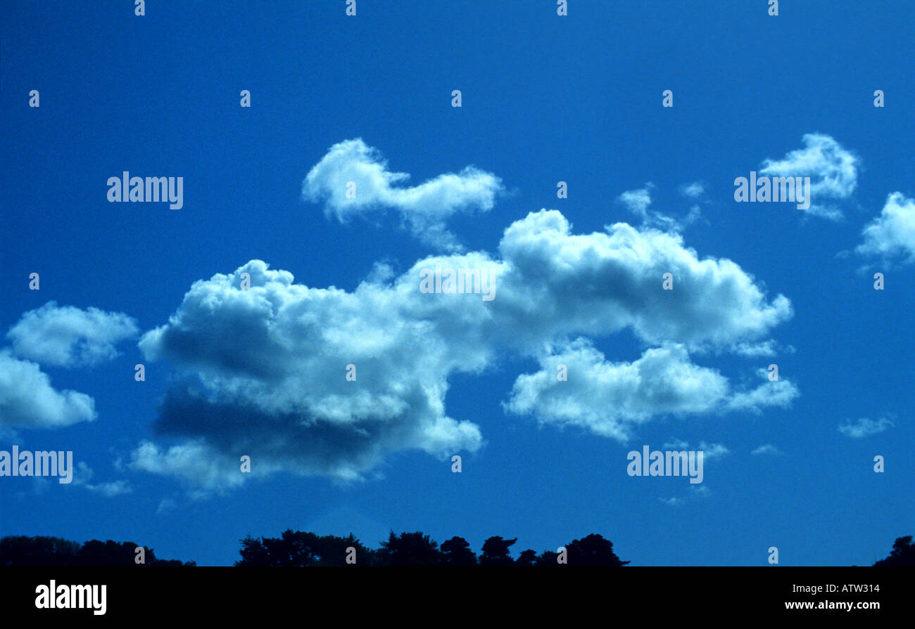 cloud formation on blue sky Stock Photo - Alamy