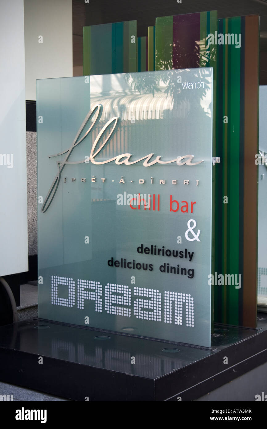 Dream Hotel and Flava Restaurant Bangkok Stock Photo Alamy
