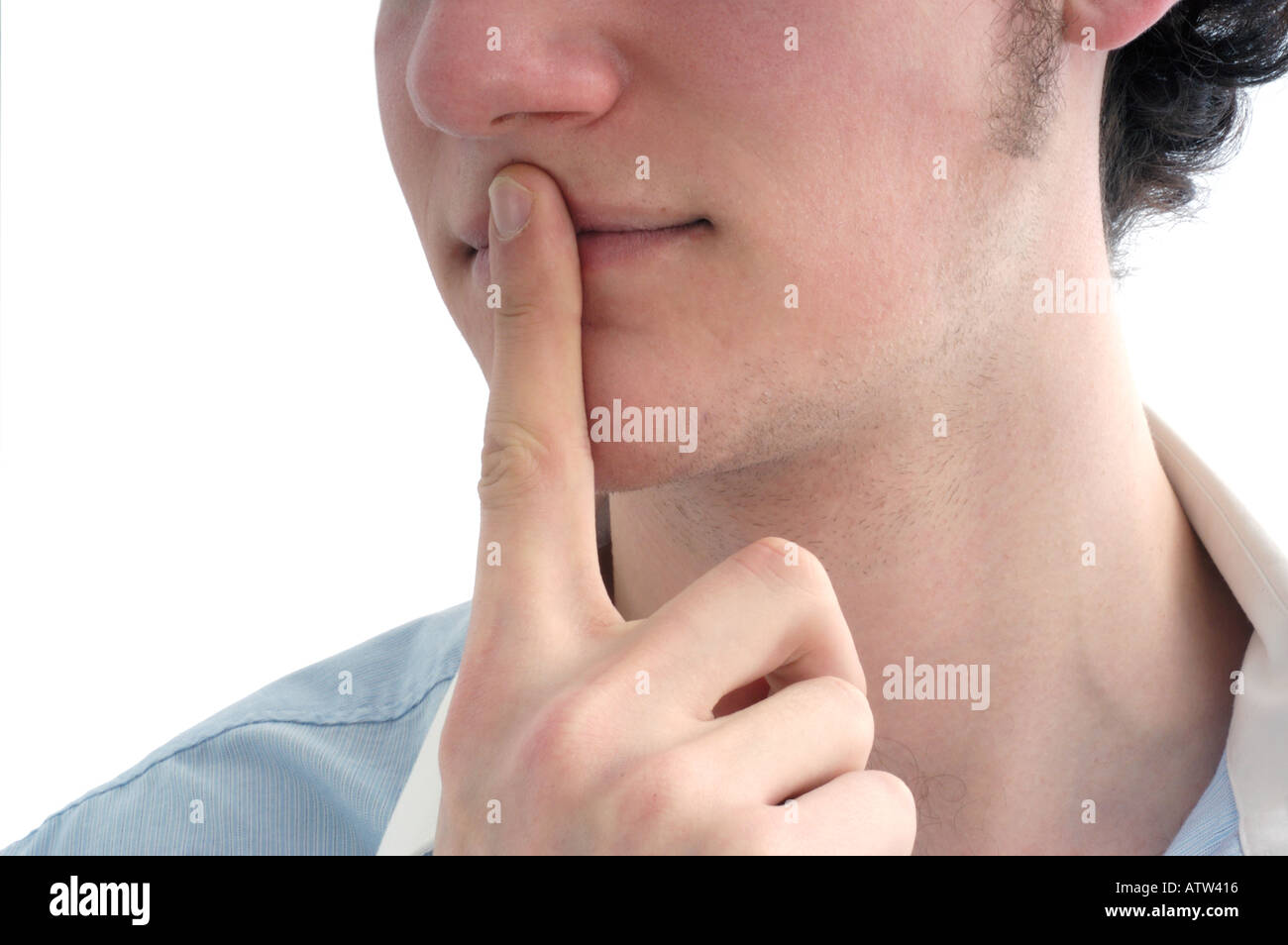 Lips are Sealed Stock Photo Alamy