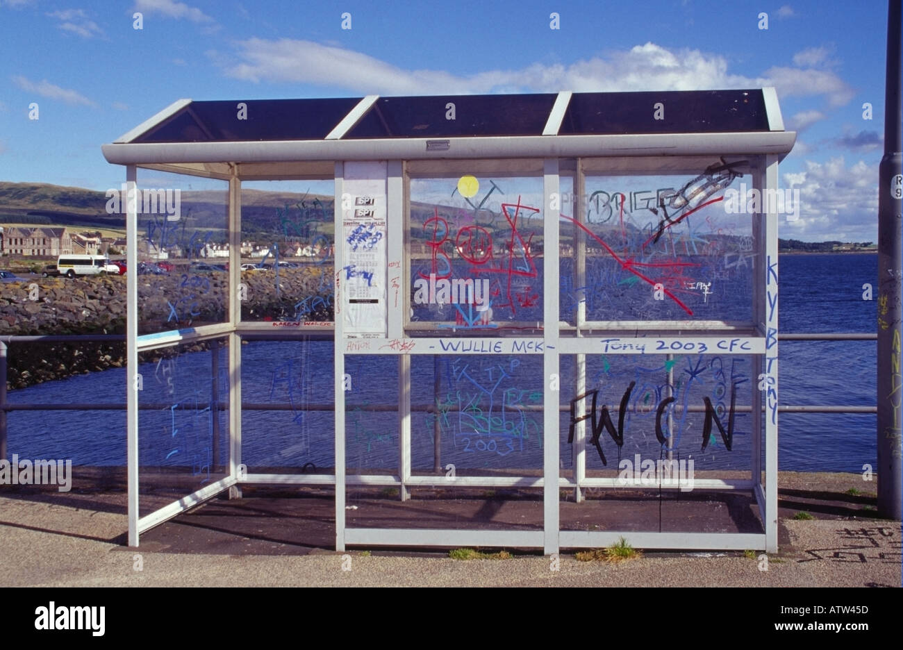Vandalised Bus Shelter High Resolution Stock Photography and Images - Alamy