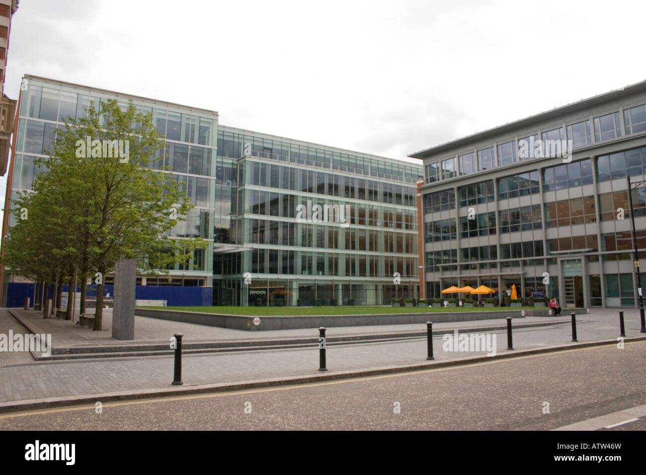 Modern office buildings at the Forbury Reading Berkshire Stock Photo