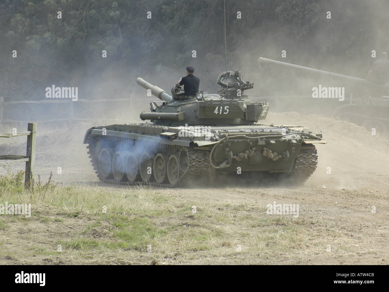 Soviet T 62 tank Stock Photo