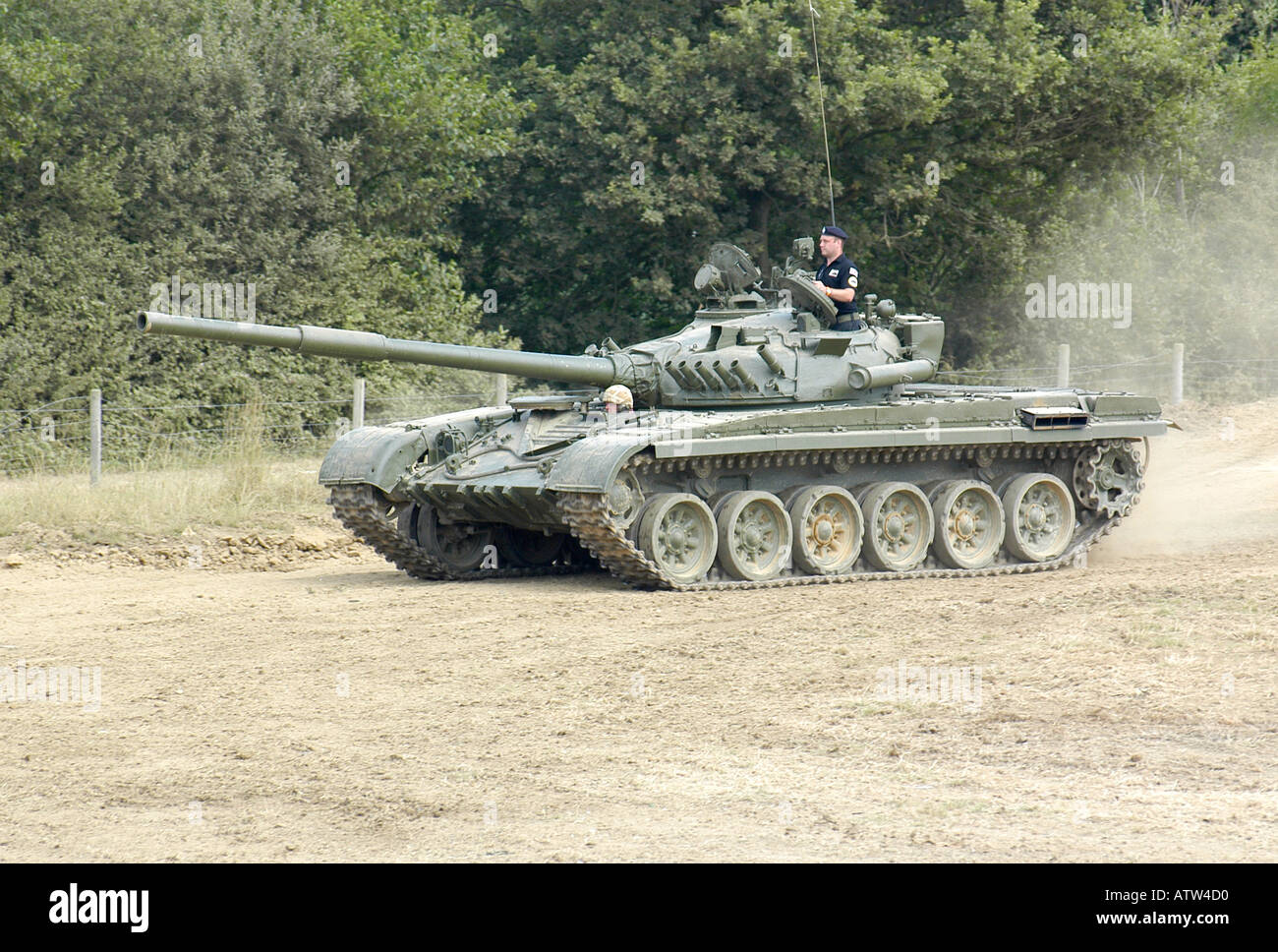 Soviet T 62 tank Stock Photo