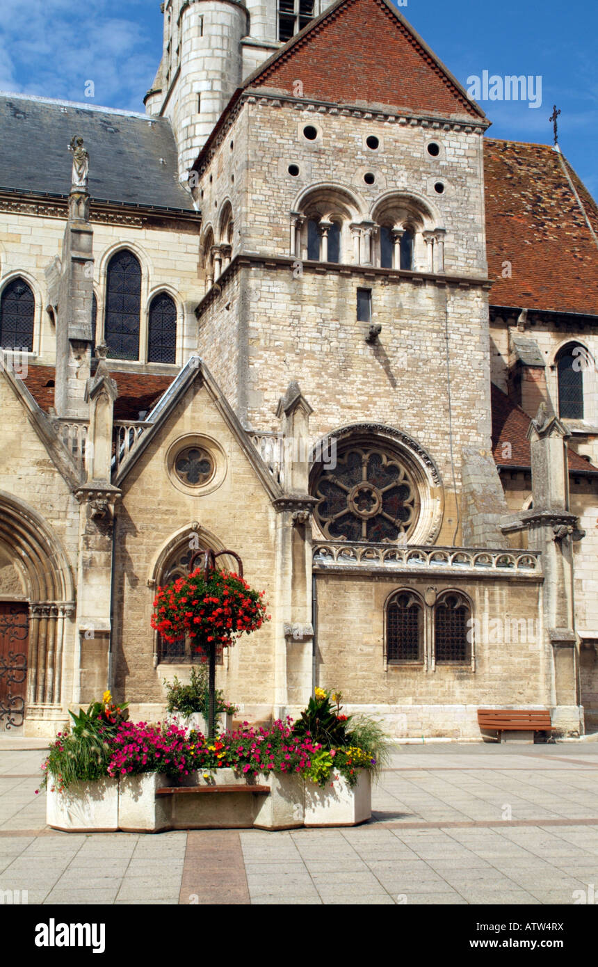 16th century Church of Notre Dame in Auxonne Cote d Or France Stock Photo