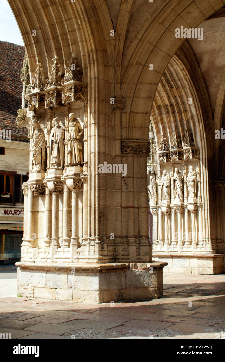 16th century Church of Notre Dame in Auxonne Cote d Or France Stock Photo