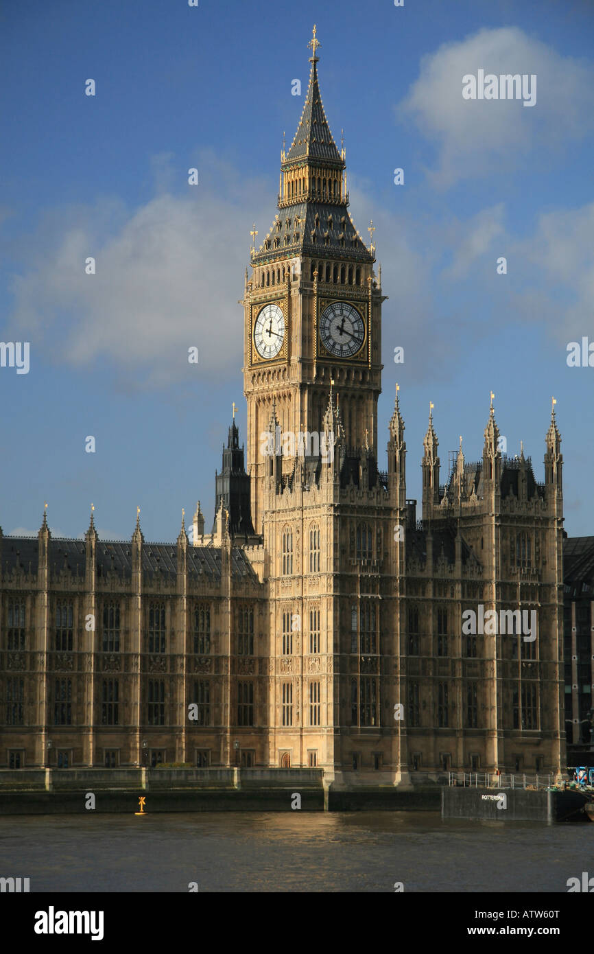 The Elizabeth Tower at the Palace of Westminster, London often called ...