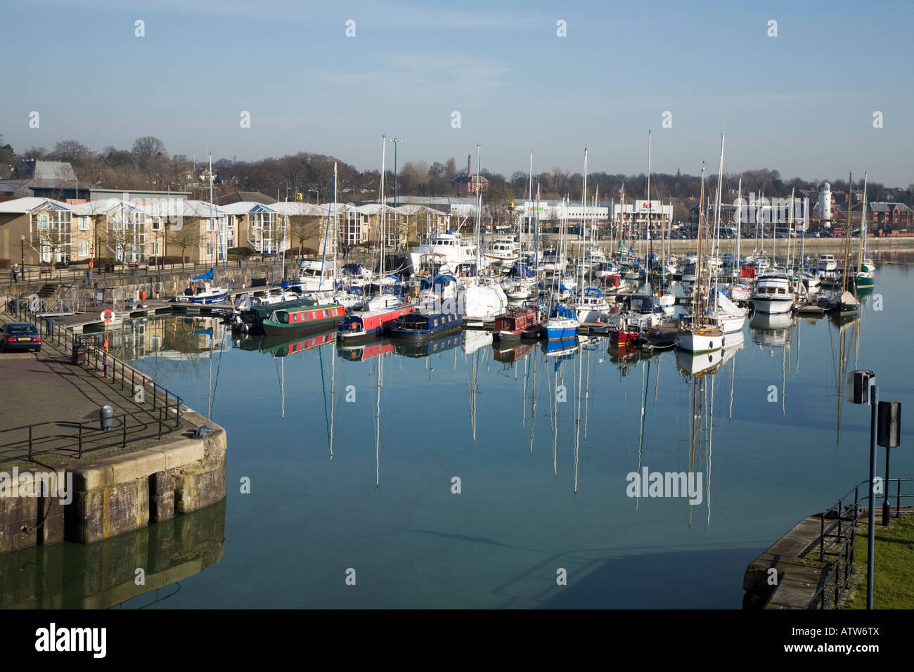 View of Preston Marina Preston Lancashire Stock Photo Alamy